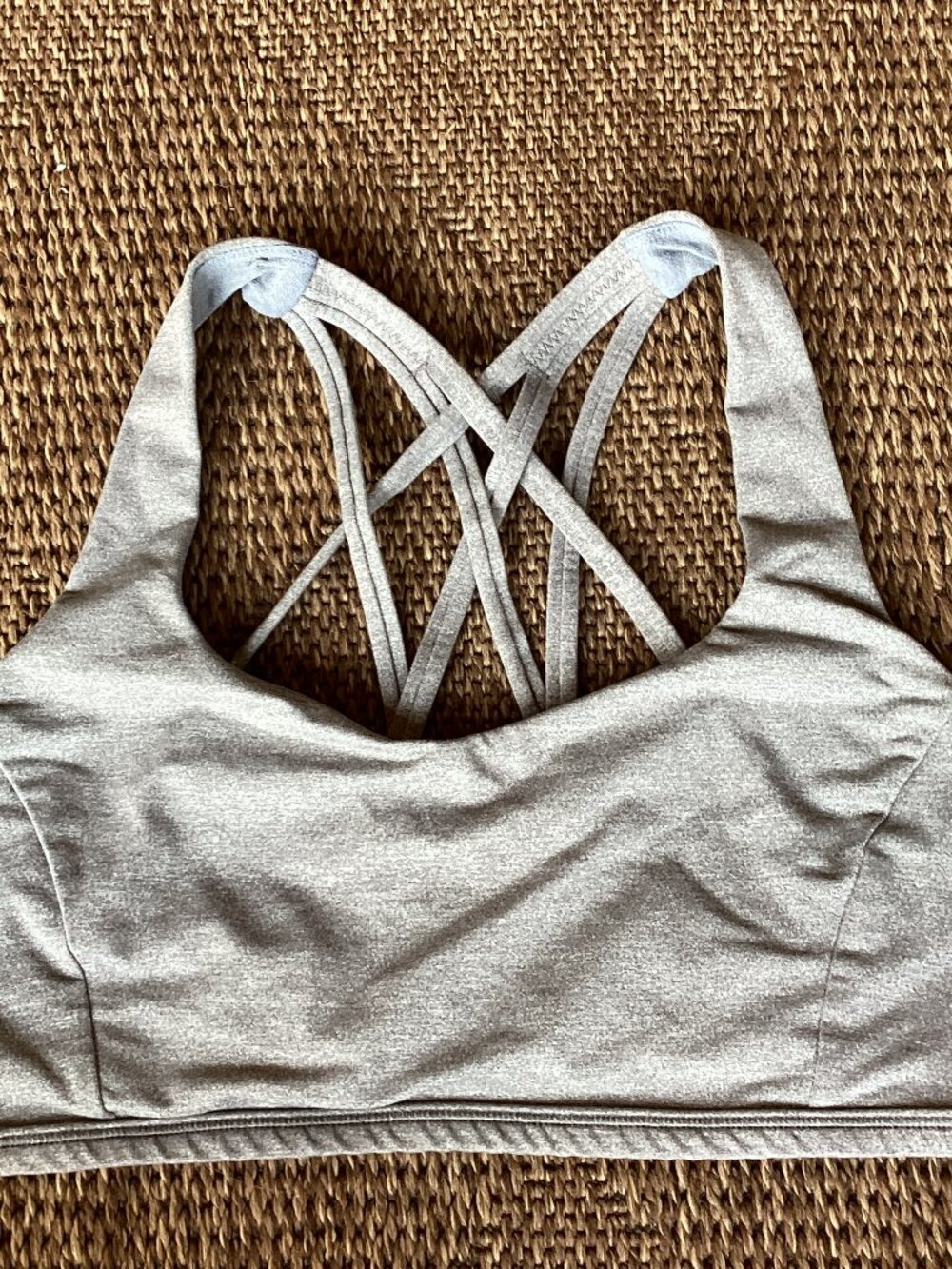 Lululemon Gray Strappy Sports Bra-Bralette – sz 8